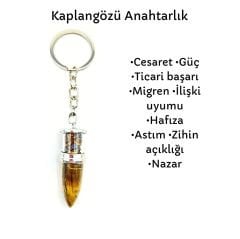 Kaplangözü Mermi Doğal Taş Anahtarlık