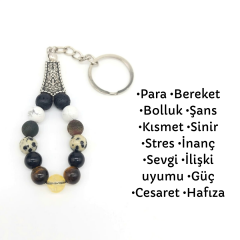Şans Bolluk Bereket Doğal Taş Anahtarlık