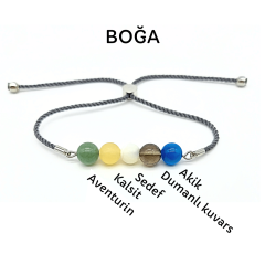 Boğa Burcu Doğal Taş Bileklik