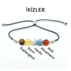 İkizler Burcu Doğal Taş Bileklik