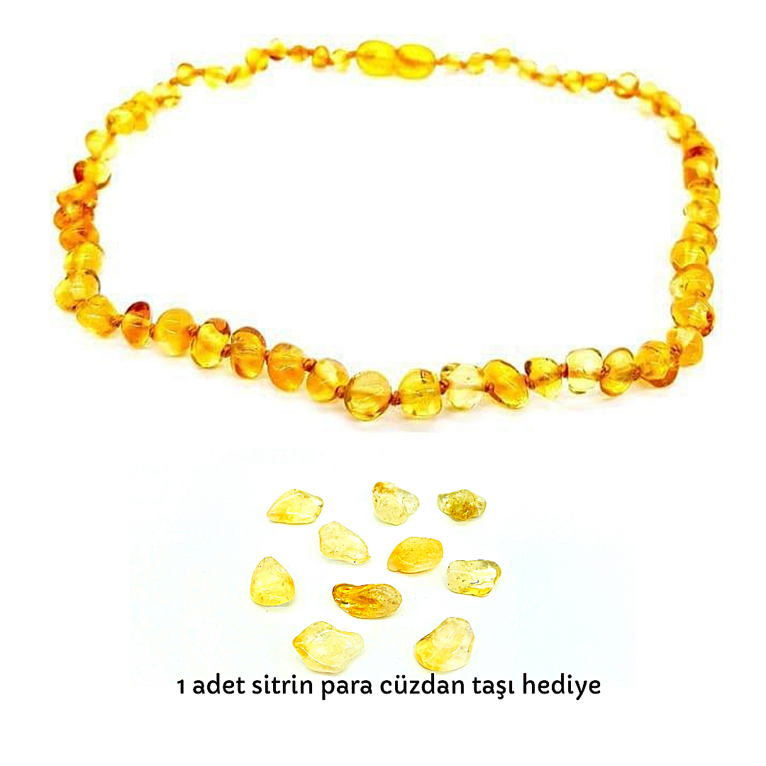 Kehribar Bebek Kolye