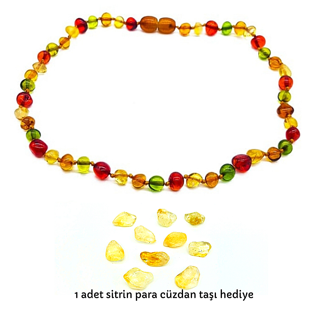 Kehribar Bebek Kolye