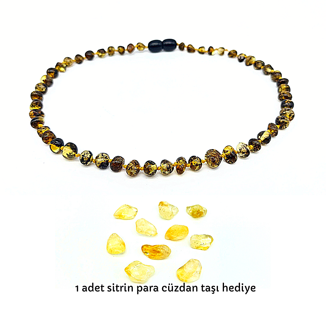 Kehribar Bebek Kolye