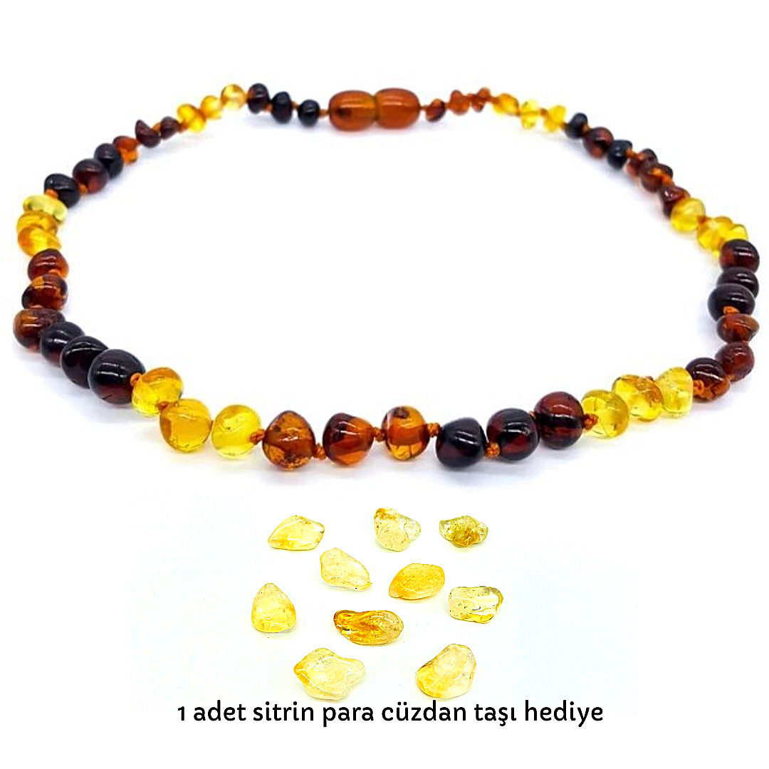 Kehribar Bebek Kolye