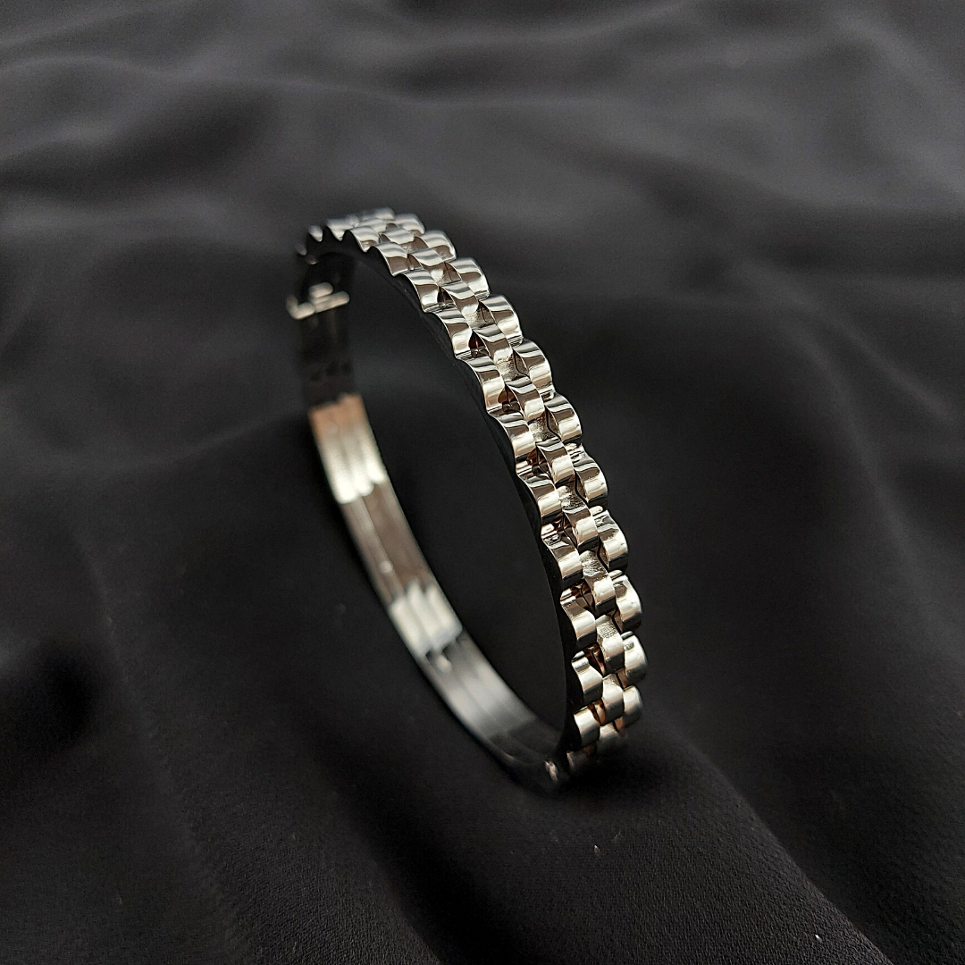 Kadın Rolex Gümüş Rengi Çelik Bileklik