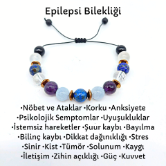 Epilepsi Nöbet ve Atak Doğal Taş Bileklik