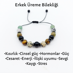 Erkek Üreme Baba Olmaya Yardımcı Doğal Taş Bileklik