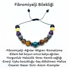 Fibromiyalji Eklem ve Kas Ağrıları Doğal Taş Bileklik