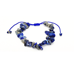 Lapis Lazuli Doğal Kırık Taş Bileklik