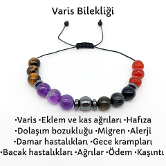 Varis ve Damar Hastalıkları Doğal Taş Bileklik