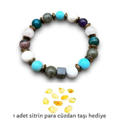 Kız Öğrenci Başarı Doğal Taş Bileklik