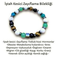 İştah Kesici Kilo Verme Zayıflamaya Yardımcı Doğal Taş Bileklik