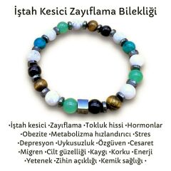 İştah Kesici Kilo Verme Zayıflamaya Yardımcı Doğal Taş Bileklik