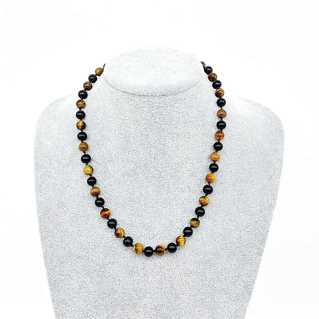 Kaplangözü Oniks Doğal Taş Klipsli Kolye