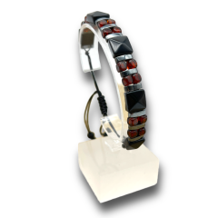 Oniks Doğal Taşlı Baltık Damla Kehribar Bileklik