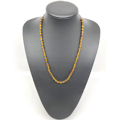 Baltık Damla Kehribar ve Hematit Kolye