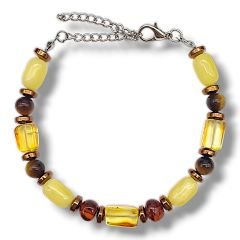 Kaplangözü Doğal Taşlı Baltık Damla Kehribar Bileklik