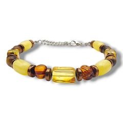 Kaplangözü Doğal Taşlı Baltık Damla Kehribar Bileklik