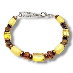 Kaplangözü Doğal Taşlı Baltık Damla Kehribar Bileklik