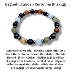 Bağımlılıklardan Kurtulma Doğal Taş Bileklik