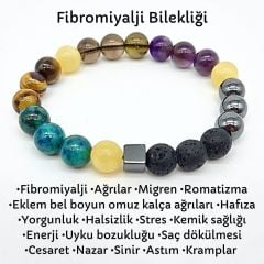 Fibromiyalji Eklem ve Kas Ağrıları Doğal Taş Bileklik