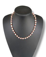 Mercan Doğal Taşlı Doğal İnci Kolye